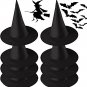 8 Pcs Witch Hats,Witch Hat,Black Witch Hat,Halloween Black Witch Hat,Suitable fo