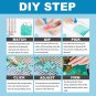 5D Diamond Painting Kits Lake, DIY Paint with Diamond Art Small Boat Mountain Sc
