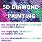 5D Diamond Painting Kits Lake, DIY Paint with Diamond Art Small Boat Mountain Sc