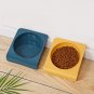 4 Pack Raised Tilted Cat Bowl, Cute Cat Food Dish and Water Bowls, Relieve Beard