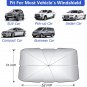 Car Windshield Sun Shade Umbrella Foldable Car Umbrella Sunshade Cover UV Rays P