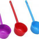 Plastic Ladle 10 Inch Plastic Water Ladle, 3Pcs Long Handle Water Ladle, Bathroo