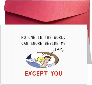 Funny Valentines Day Card for Boyfriend, Birthday Card, for Husband, Happy Valen