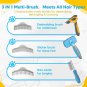 Cat Brush - 3 in 1 Cat Grooming Brushes for Shedding & Indoor Cats with 3 Replac