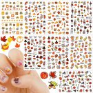 Thanksgiving Nail Stickers, 8 Sheets Thanksgiving Nail Decals, Autumn Stickers,