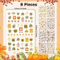 Thanksgiving Nail Stickers, 8 Sheets Thanksgiving Nail Decals, Autumn Stickers,