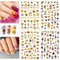 Thanksgiving Nail Stickers, 8 Sheets Thanksgiving Nail Decals, Autumn Stickers,