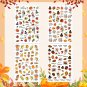 Thanksgiving Nail Stickers, 8 Sheets Thanksgiving Nail Decals, Autumn Stickers,