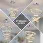 Diisunbihuo Modern Crystal Chandeliers LED Chandelier Pendant Lights Chandelier