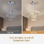 Diisunbihuo Modern Crystal Chandeliers LED Chandelier Pendant Lights Chandelier