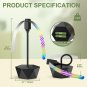 3-PC Fly Fans for Tables, Indoor Outdoor Food Fan, Fly Fan with Flexible Goose-N