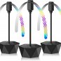 3-PC Fly Fans for Tables, Indoor Outdoor Food Fan, Fly Fan with Flexible Goose-N