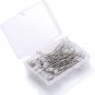 100PCS Corsage Boutonniere Pins Teardrop Pearl Head Pins White Straight Head Pin