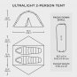 Zion Hiking & Backpacking Tent - 3 Season Ultralight, Waterproof Tent for Campin