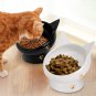 Raised Food Bowls anti Vomiting,Tilted Elevated Ceramic Bowl for Flat-Faced Cats