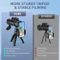 80X100 Monocular Telescope, HD Monocular for Adults with Smartphone Adapter & T