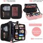 Makeup Bag Travel Makeup Train Case 13.8 Inches Large Cosmetic Case Professional