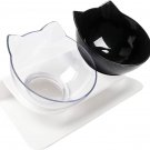 Cat Bowls Cat Dog Food Bowls, Creative Non-Slip Base Double Bowl Dog Bowl Cat Bo