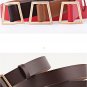 Faux Leather Square Belts for Women'S for Dresses Jeans Pants, White
