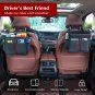 Hanging Car Seat Organizer Backseat Car Organizer - Premium PU Leather Car Backs