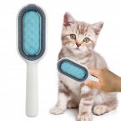 Pet Hair Removal Comb Brush Blue Double-Sided Multipurpose Comb Cleaning Massage