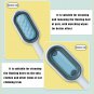 Pet Hair Removal Comb Brush Blue Double-Sided Multipurpose Comb Cleaning Massage