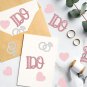 Wedding Table Confetti, Glitter Diamond Ring, I Do, Heart Confetti, Engagement P