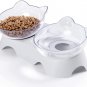 MILIFUN Cat Food Bowls Elevated Tilted, anti Vomiting Orthopedic Kitty Bowls for