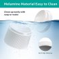 Elevated Cat Food Bowl Super Widen Raised Cat Food Dishes for Protecting Spine,