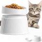 Elevated Cat Food Bowl Super Widen Raised Cat Food Dishes for Protecting Spine,