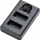 LP-E17 Battery Charger, Double Slot LP-E17 Charger for Canon LC-E17C Charger, EO