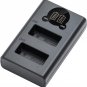 LP-E17 Battery Charger, Double Slot LP-E17 Charger for Canon LC-E17C Charger, EO