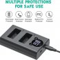 LP-E17 Battery Charger, Double Slot LP-E17 Charger for Canon LC-E17C Charger, EO