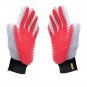Soft Cat Grooming Gloves, Efficient Pet Hair Remover Massage Mitt, Deshedding Br