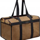 Firewood Carrier with Handles – Waxed Canvas Log Carrier Tote - Log Carrier for