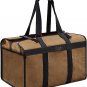 Firewood Carrier with Handles &acirc;�� Waxed Canvas Log Carrier Tote - Log Carrier for