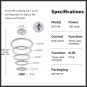 Modern Six Ring Crystal Chandelier Lighting Galaxy Series 3-Color Changing LED L