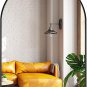 Mylovelylands 24X36 Inch Black Arched Mirror for Bathroom Vanity Mirror or Wall