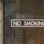No Smoking Vinyl Decal Sticker - 3"X13" Stylish Business Sign for Storefront - C