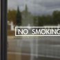 No Smoking Vinyl Decal Sticker - 3"X13" Stylish Business Sign for Storefront - C