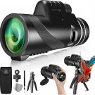 80X100 Monoculars for Adults High Power Monocular Telescope for Smartphone Wildl