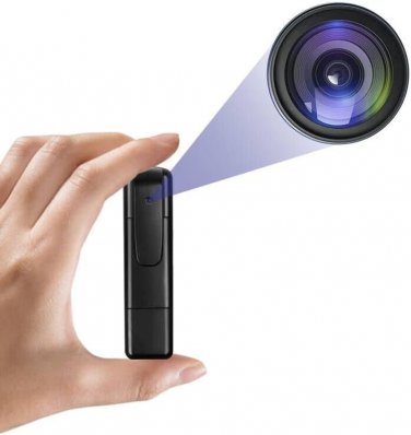 V8 Mini Body Camera, 1080P Full HD Hidden Camera with 32G Memory Card, Police Ca