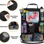 Car Backseat Organizer X2 Kick Mats Backseat Storage Bag with Clear Screen Table