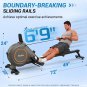 Rowing Machine, Magnetic Rower Machine with 16 Resistance Levels, 350LBS Loading