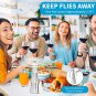 Fly Fans for Tables, 4 Pack Fly Fan for Indoor/Outdoor, Portable Battery Powered