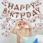 Koala Birthday Party Decorations, Pre-Strung Happy Birthday Banner, Hanging Swir