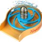Glass Rinser for Kitchen Sink, Metal Cup Washer Rinser with 360° Rotating Jet, F