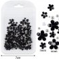400Pcs 3D Flower Caviar Beads Nail Art Decals Charms for Nails, 3D Acrylic Flowe
