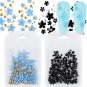 400Pcs 3D Flower Caviar Beads Nail Art Decals Charms for Nails, 3D Acrylic Flowe