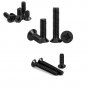 Olsscmlo M3X6Mm Flat Head Countersunk Machine Screws and Hex Nuts Black, Phillip